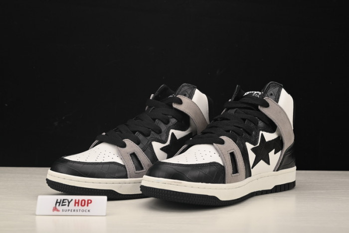 a bathing ape bape sta 93 hi black light grey hp33-109