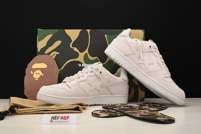 a bathing ape bape sk8 sta triple white hp33-101