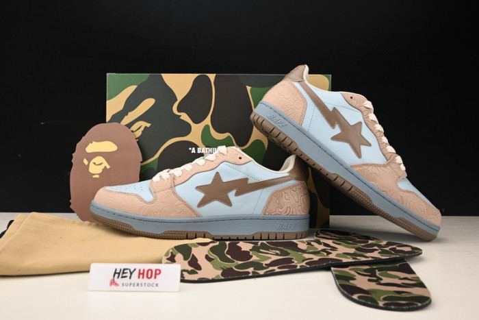 a bathing ape court sta beige hp33-117