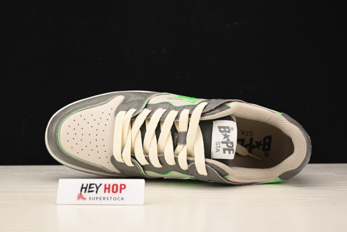 a bathing ape bape sk8 sta grey green hp33-111