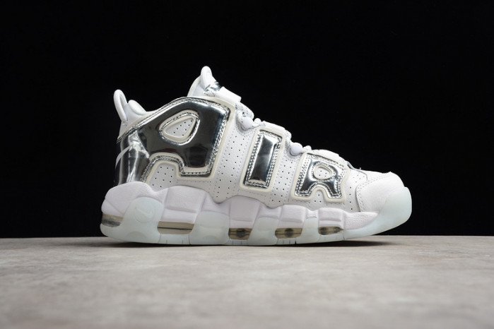 air more uptempo Ch*0me white (w) 917593-100