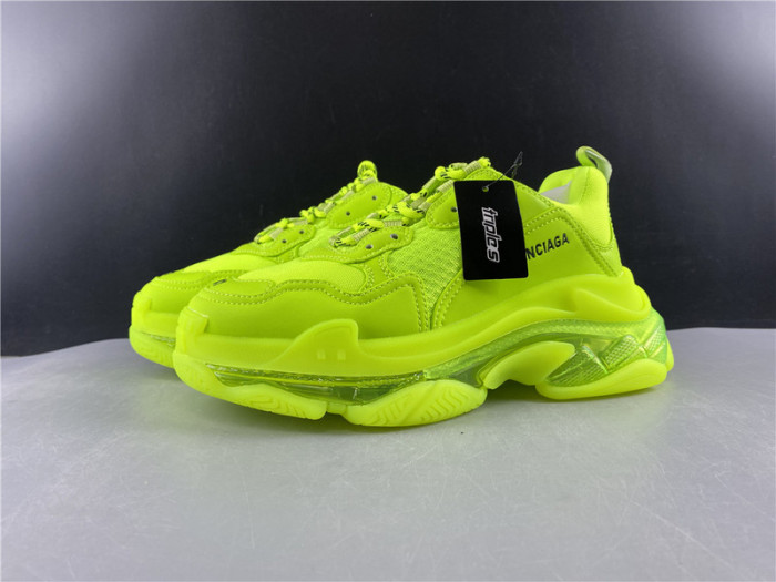 blcg sneaker triple.s.gomma fluorescent green 541624 w2ff1 3720