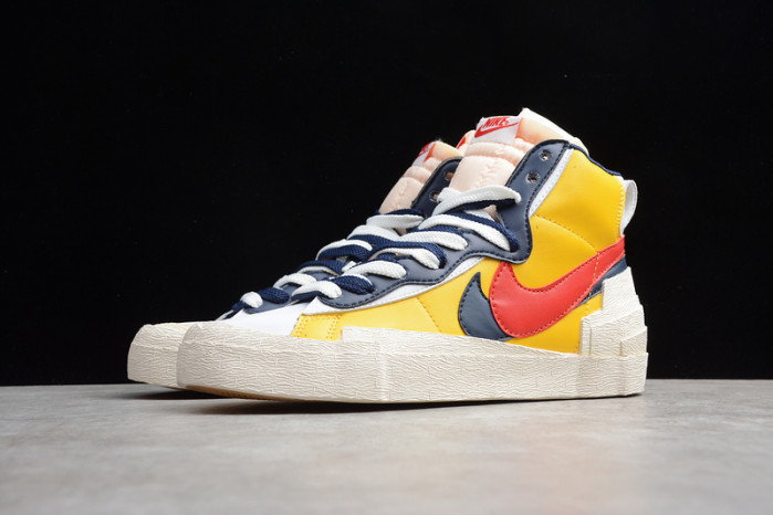 sacai x nike blazer mid varsity maize bv0072-700